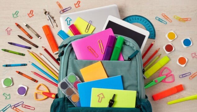 recogida de material escolar