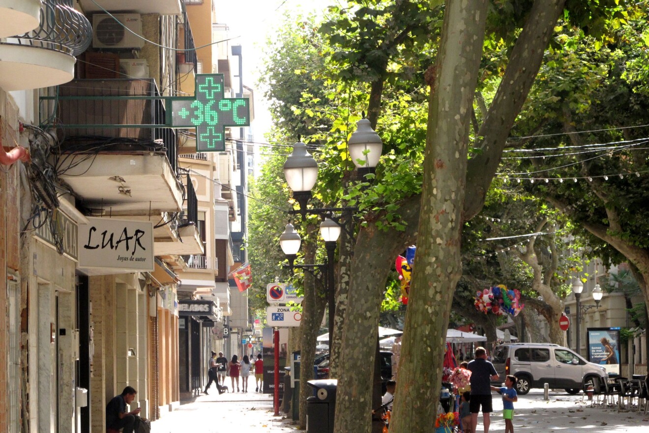 Termómetro en el centro de Dénia
