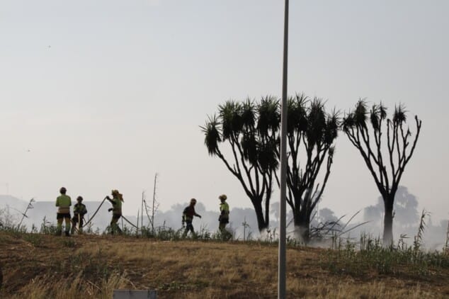 Declarado un incendio de vegetación en Dénia que moviliza a un amplio dispositivo de emergencias 15 trabajos de extincion del incendio de vegetacion en denia 4
