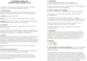 Bases del II Concurso Juvenil de Pintura Rápida Marina Alta