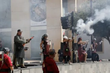 Batalla de arcabucería y misa de los Moros y Cristianos 2026 de Dénia 8