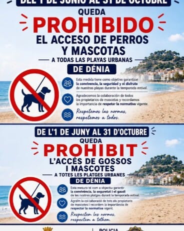 Cartel de la Policía Local de ¿Dénia?