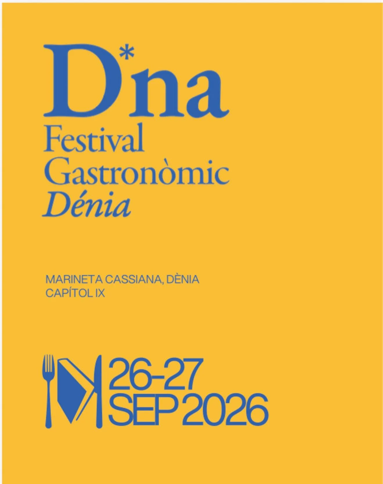 Cartel promocional del D*na Festival Dénia 2026