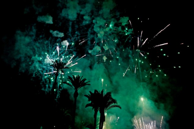 castillo de fuegos artificiales de los moros y cristianos de denia