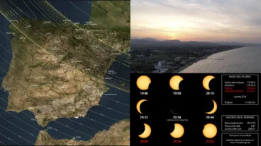 Como será possível observar o eclipse solar nos 33 municípios da região de Marina Alta?
