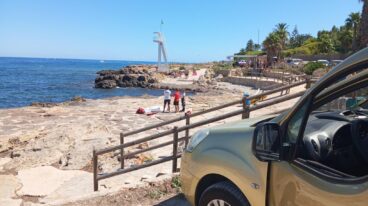 Lugar del fallecimiento del hombre de 70 años en la costa