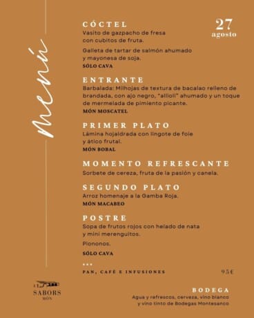 La segunda cita contará con una propuesta gastronómica diferente
