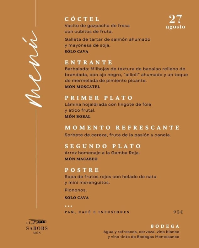 Disfruta en agosto de dos veladas de gastronomía, vino y flamenco 8 la segunda cita contara con una propuesta gastronomica diferente