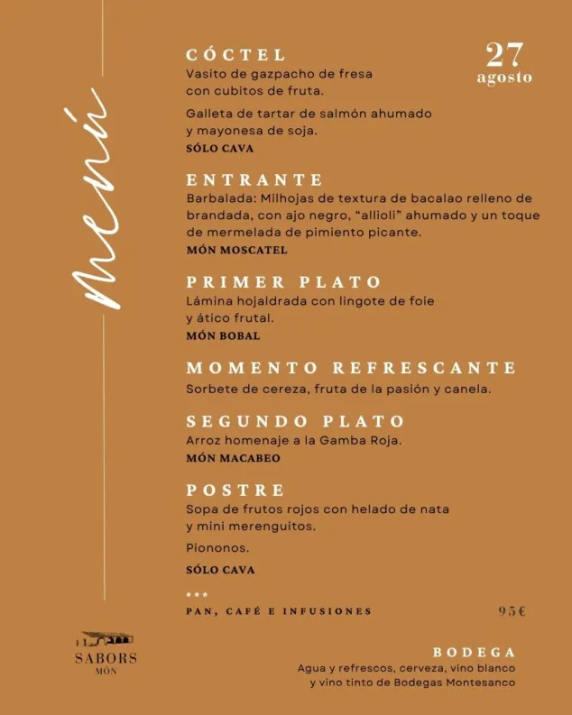la segunda cita contara con una propuesta gastronomica diferente