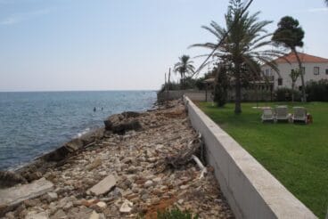 Imagen de archivo del litoral de Dénia en la zona de Les Marines, afectada por la normativa de costas
