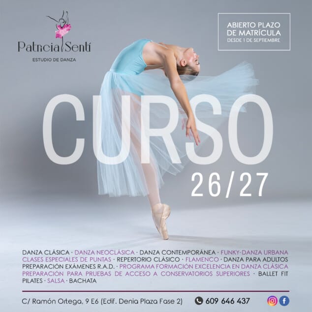 De ballet a danza urbana: las matrículas para el nuevo curso ya están abiertas 1 Imagen: Matriculación curso 26-27