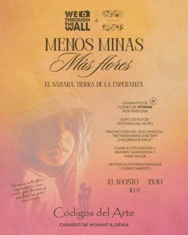 Menos minas, más flores