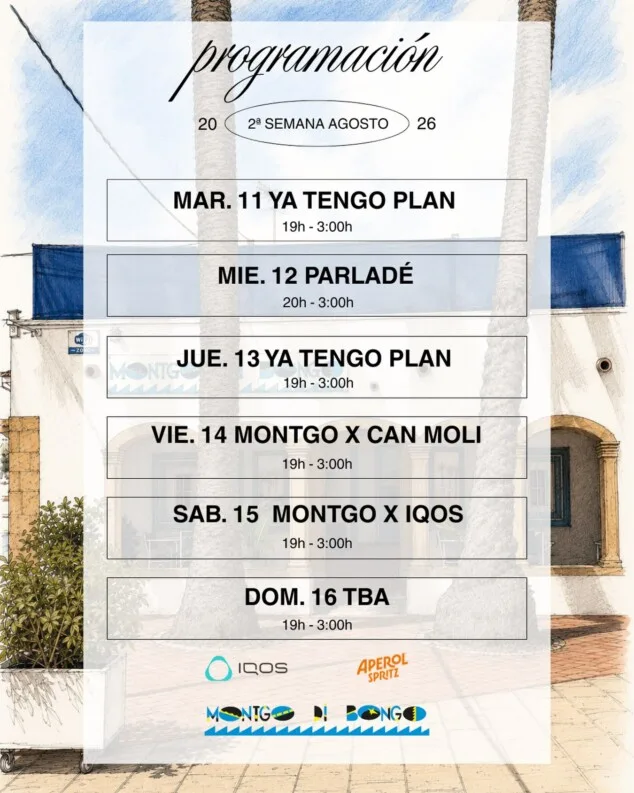 De martes a domingo: la agenda para exprimir las tardes de agosto 2 Imagen: Programación exclusiva para el mejor tardeo en Xàbia