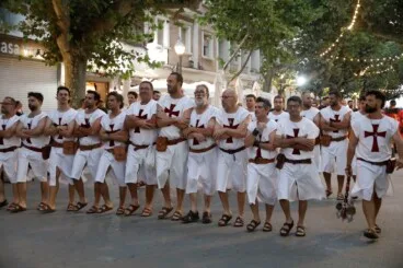 Compás en una filà cristiana