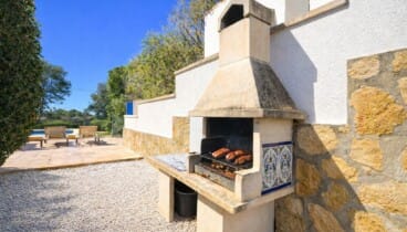 Terraza exterior con barbacoa