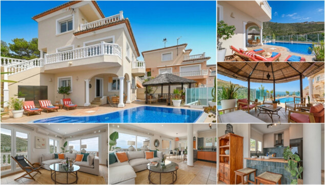 tres niveles piscina privada y vistas al mar por 207e al dia