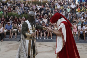 Un momento de la representación teatral del Milagro de la Niebla