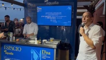 Bruno Ruiz lleva Alma de Mar, la sal nacida de la innovación de Aqualia, a la alta cocina del D*na 8 aticcook en el dna