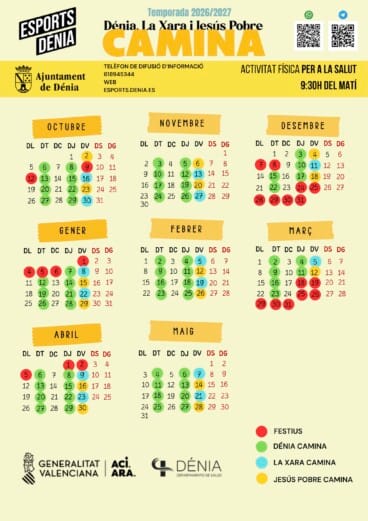 Calendario de Dénia Camina