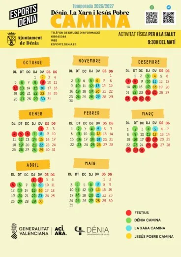 Calendario de Dénia Camina