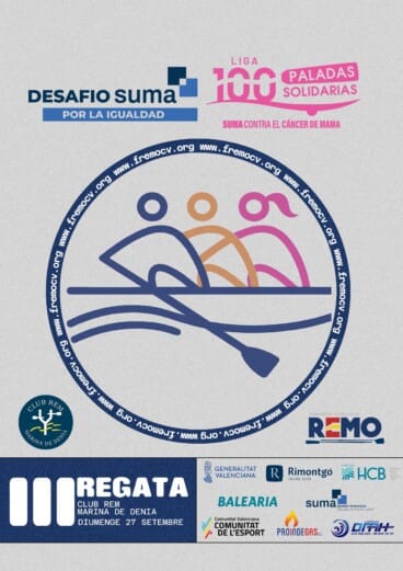 Cartel de la VIII Regata de Remo en Dénia
