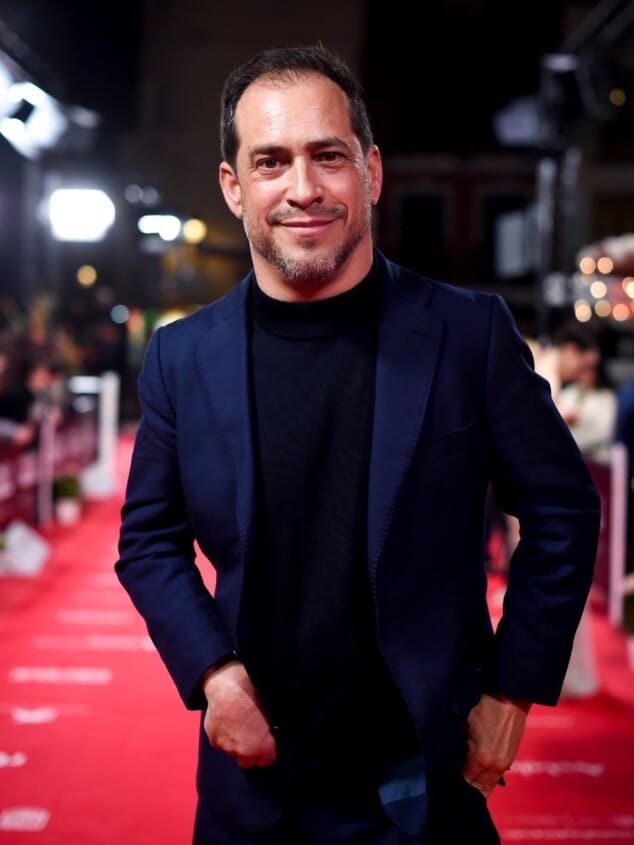 Imagen: El Langui en la alfombra del Festival de Málaga