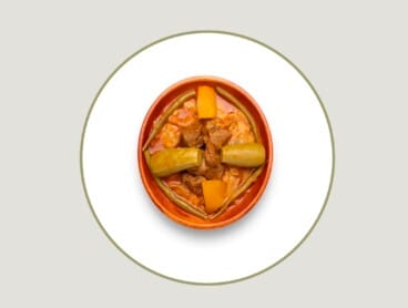 Margaouq. Plato de invierno a base de carne, verduras e hidratos de carbono