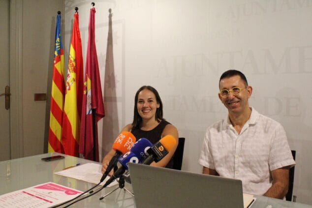 Pepe Doménech y Melani Ivars en rueda de prensa.
