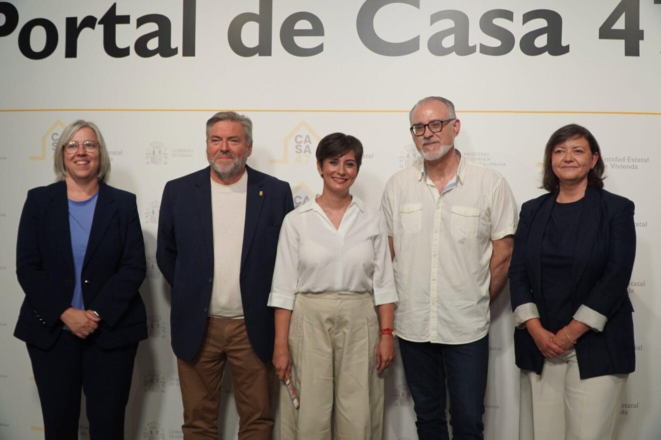 Rafa Carrió en la presentación del portal estatal de vivienda Casa 47 en Madrid