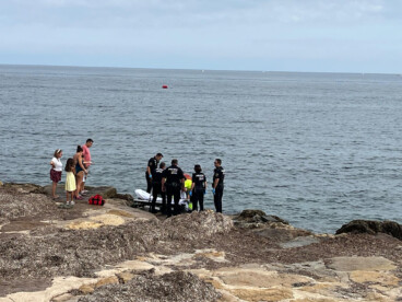 Rescate en la playa del Trampolí de Dénia