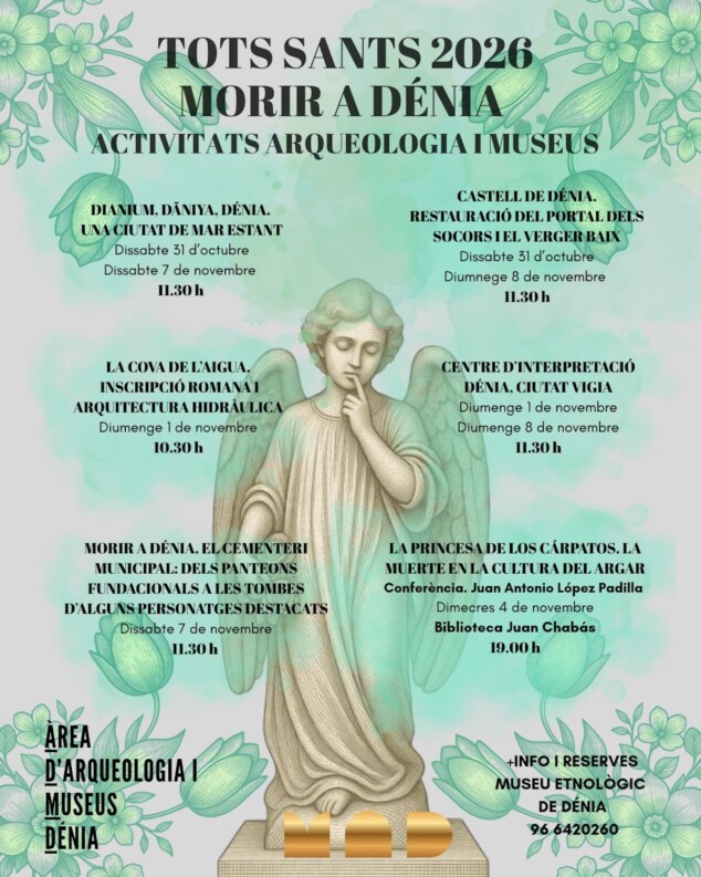 El misterio de la «princesa de los Cárpatos» y los secretos del camposanto: la historia funeraria toma Dénia este Tots Sants 1 Imagen: Cartel del programa cultural de Tots Sants en Dénia