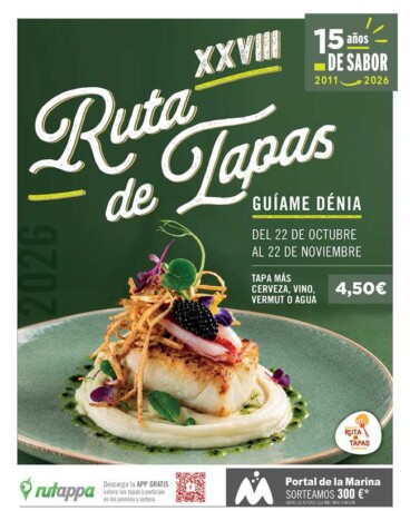 Cartel Ruta de la Tapa Dénia 2026