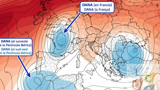 explicacion del laboratorio de climatologia de la ua sobre la llegada de dos danas este octubre de 2026 indica fuente tropicaltidbits