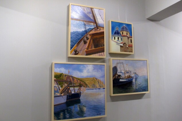 El pintor Juan Larrosa saca a la luz en Dénia más de cinco años de trabajo ininterrumpido 27 exposicion de juan larrosa en denia 2