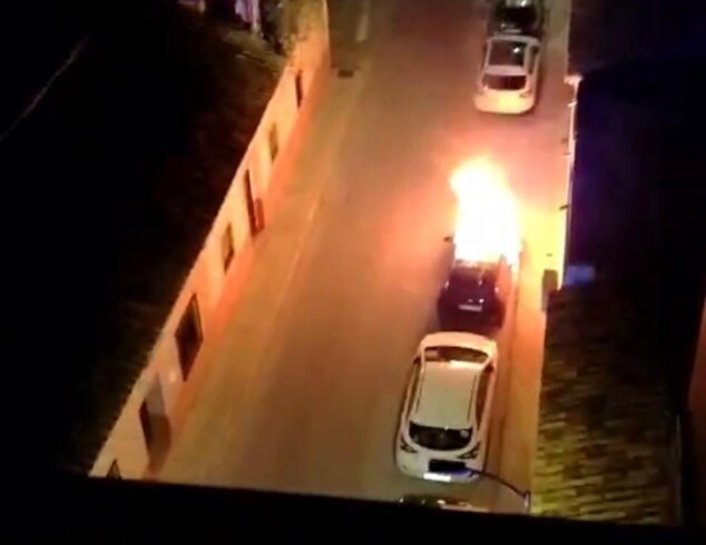 incendio de un vehiculo en denia