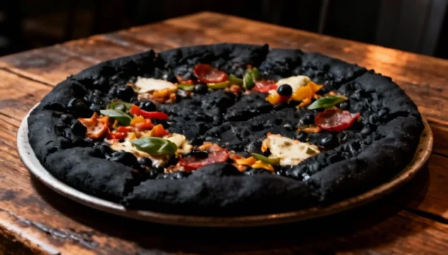 la pizza negra