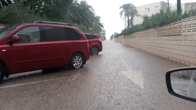 lluvia en denia