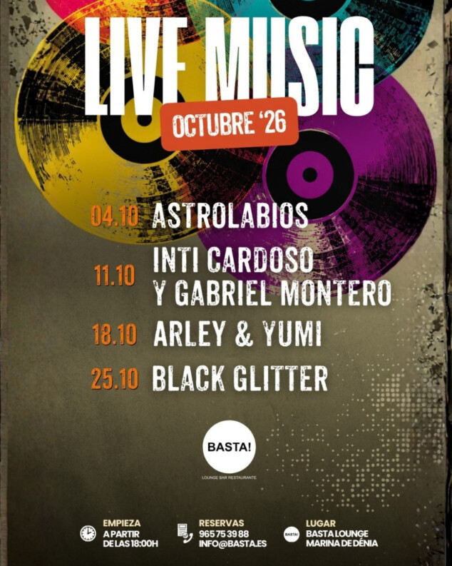 Música, cócteles y puerto: otro plan para las noches de Dénia 2 Imagen: Música en directo en Basta!