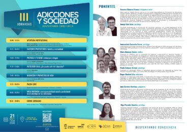 Programa completo de las III Jornadas ‘Adicciones y Sociedad’ en Dénia