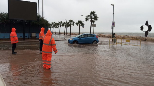 zona inundad en denia este domingo